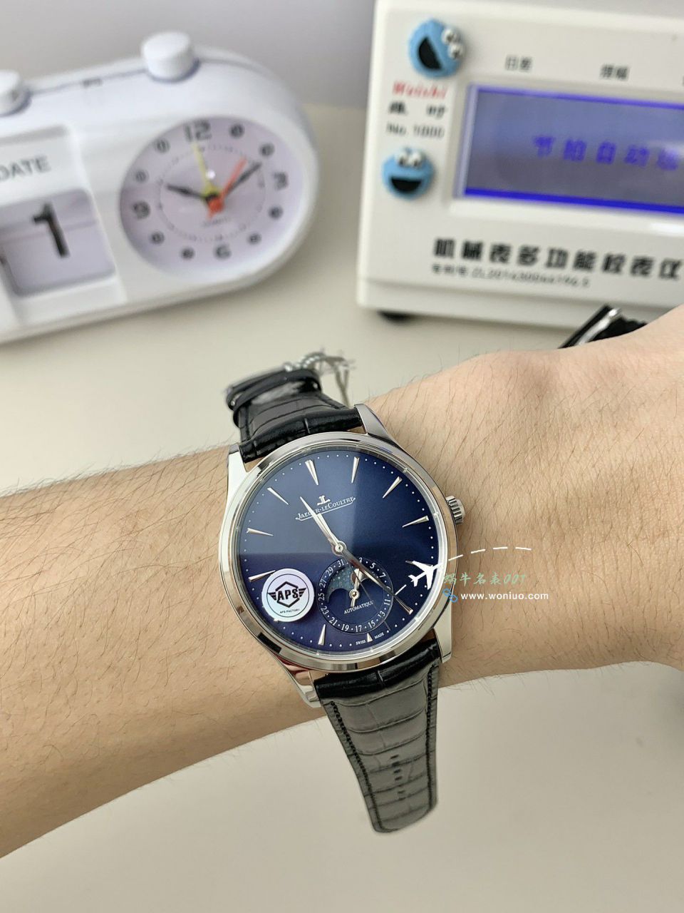  Video analysis APS Factory  Jaeger-LeCoultre 月相 top 复刻高仿超薄月相1368480，1362511，1368471，1368430手表 / JJ196
