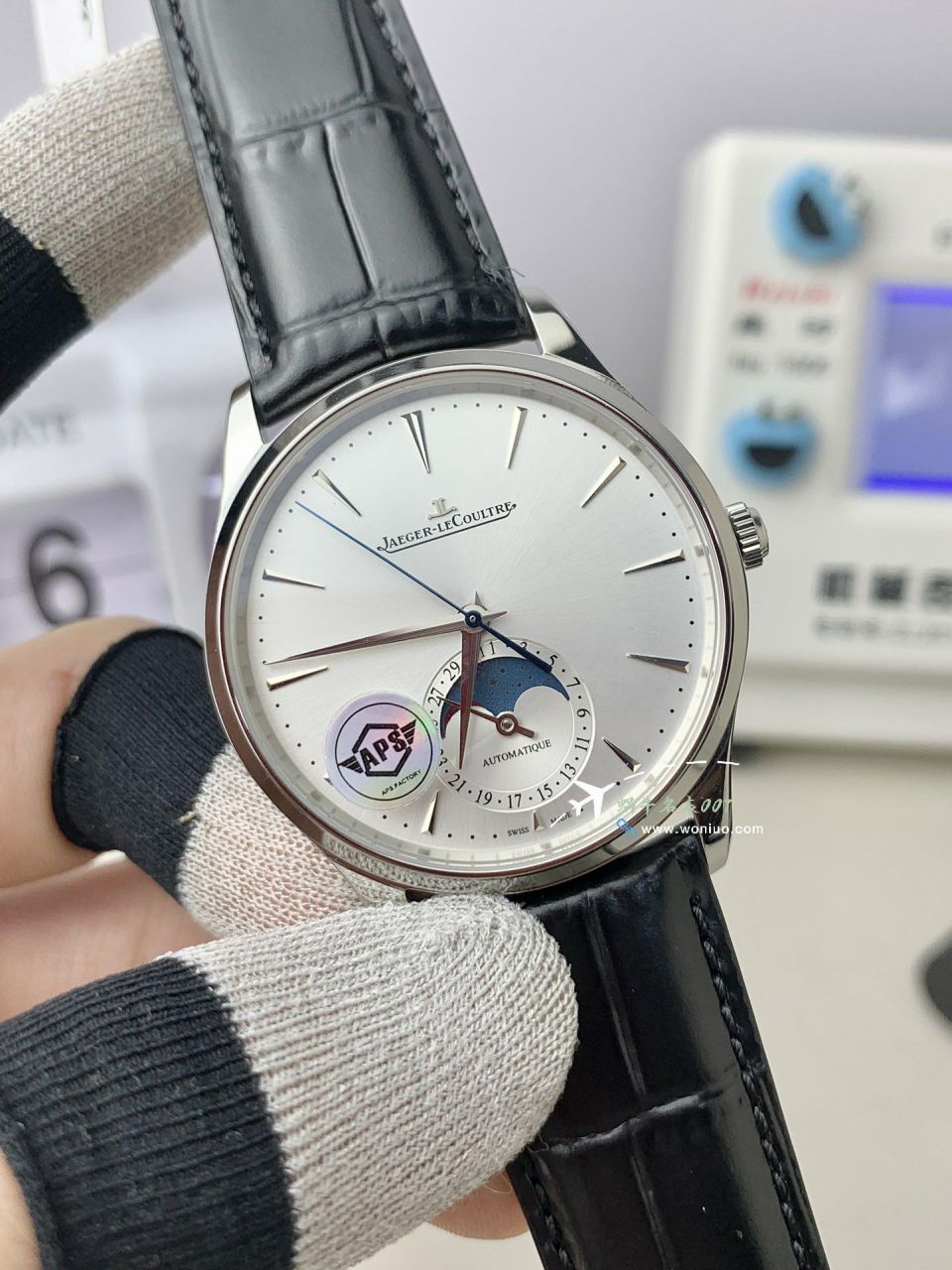  Video analysis APS Factory  Jaeger-LeCoultre 月相 top 复刻高仿超薄月相1368480，1362511，1368471，1368430手表 / JJ196