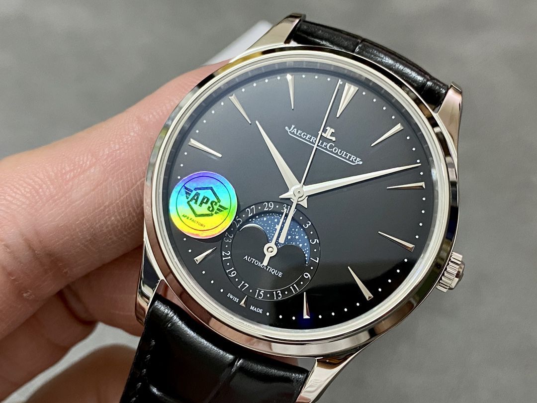 APS超A复刻高仿 Jaeger-LeCoultre 大师 Jaeger-LeCoultre 月相新品1368471手表 / JJ198