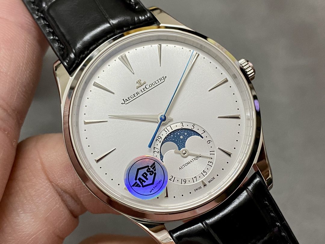 APS Factory 一比一复刻高仿 Jaeger-LeCoultre 月相大师系列1368430 wrist watch  / JJ199