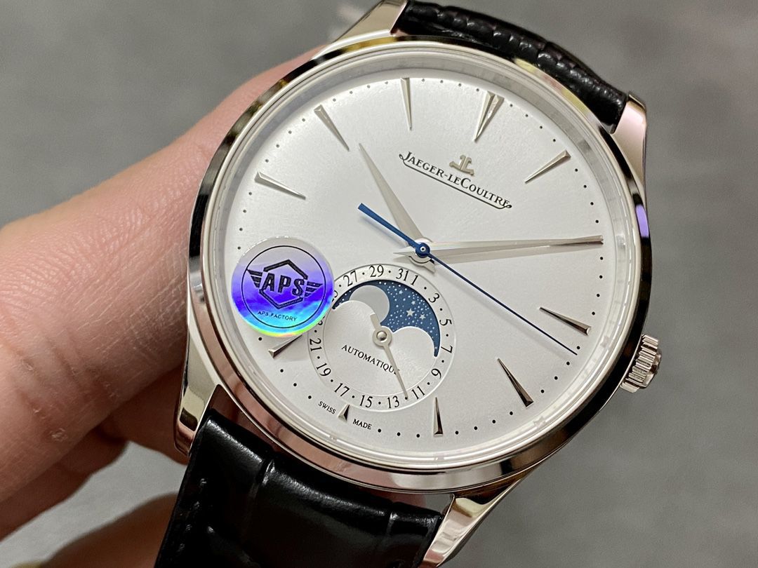 APS Factory 一比一复刻高仿 Jaeger-LeCoultre 月相大师系列1368430 wrist watch  / JJ199