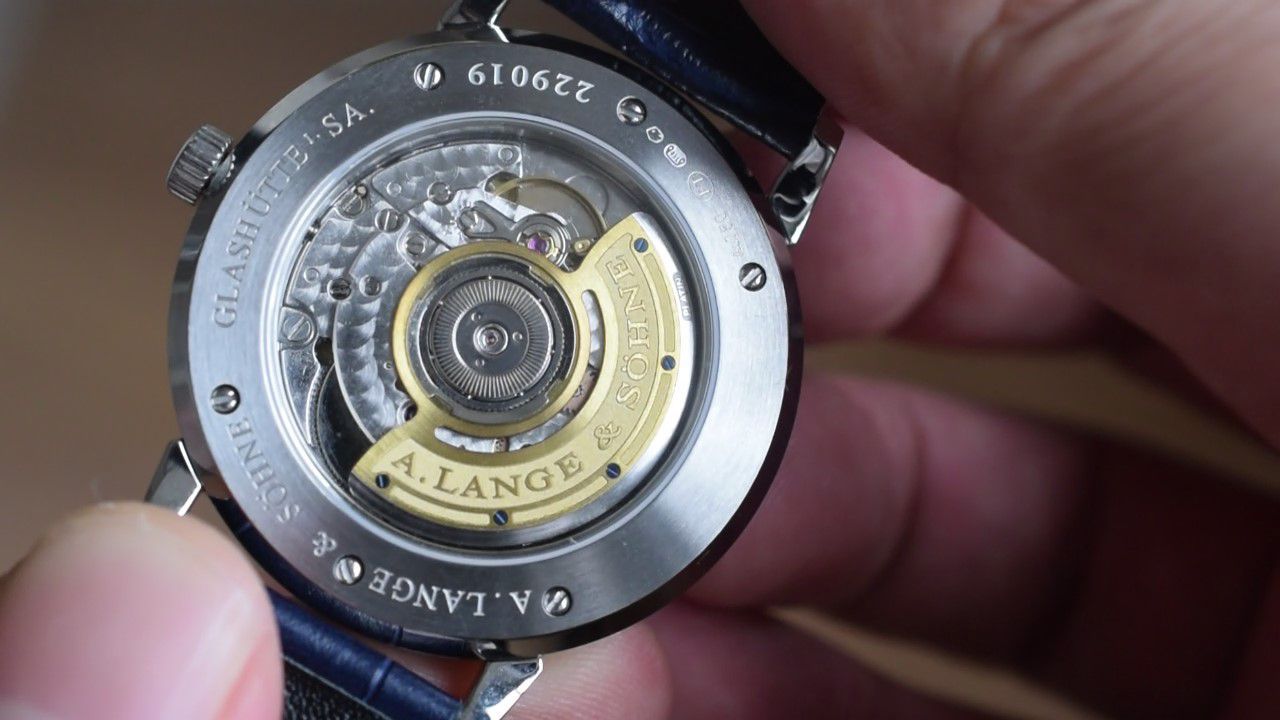 Video analysis SV Factory 一比一复刻朗格高仿萨克森系列星空205.086 wrist watch  / LS019