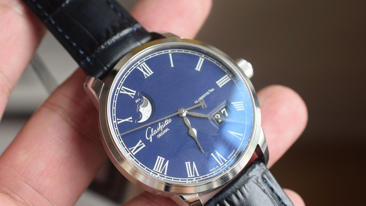  Video analysis glashuette original原创议员月相 top 复刻高仿100-04-05-12-30，1-36-04-01-02-61，1-36-24-02-05-62 / GLA070