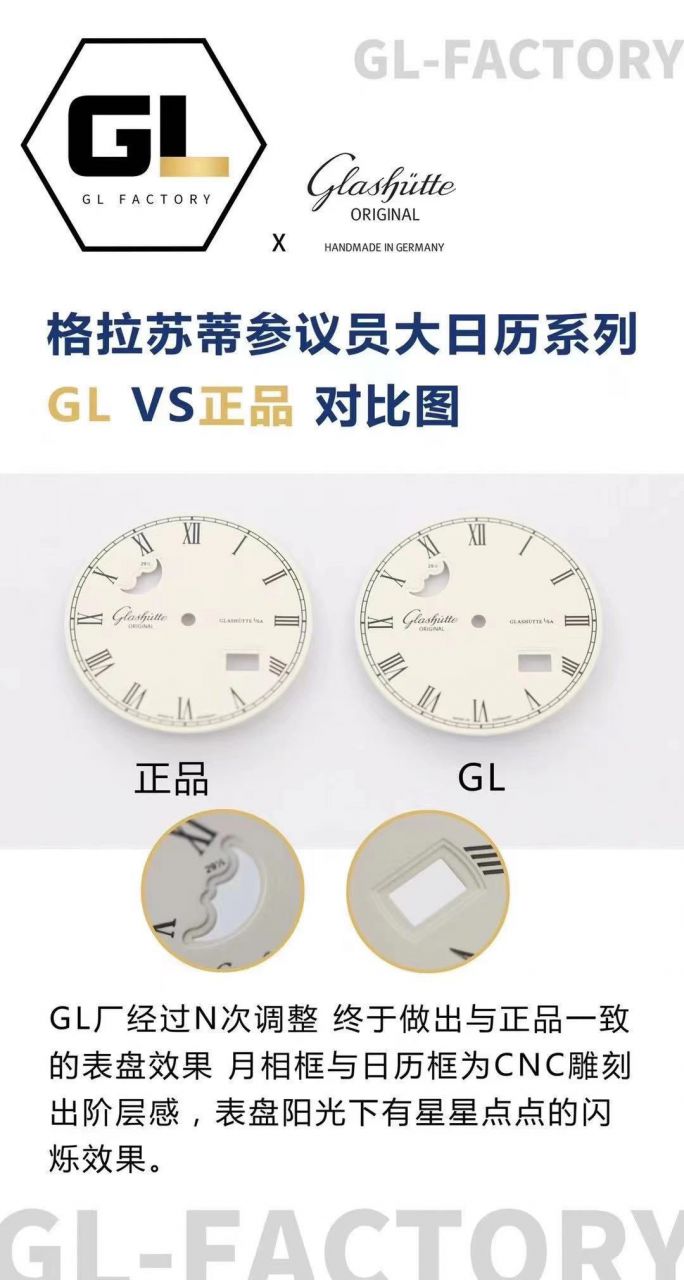  Video analysis glashuette original原创议员月相 top 复刻高仿100-04-05-12-30，1-36-04-01-02-61，1-36-24-02-05-62 / GLA070