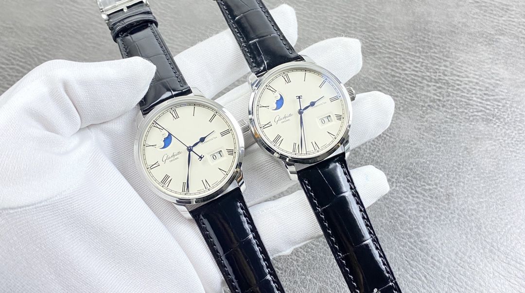  Video analysis glashuette original原创议员月相 top 复刻高仿100-04-05-12-30，1-36-04-01-02-61，1-36-24-02-05-62 / GLA070