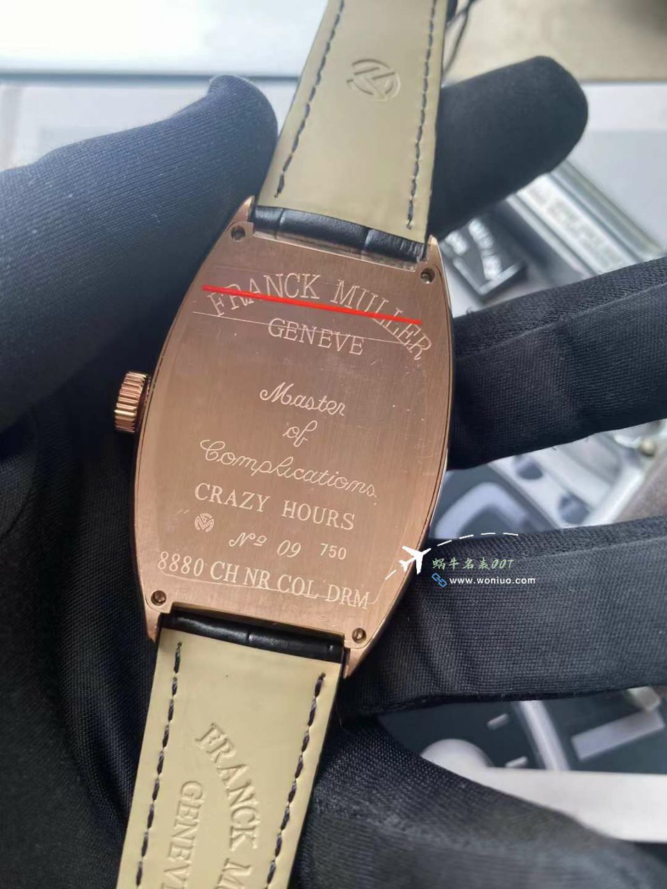  Video analysis Franck MullerCRAZY HOURS 系列8880 CH  top 复刻高仿乱跳时间玫瑰金 watchcase 黑色时标白盘 wrist watch  / FL082