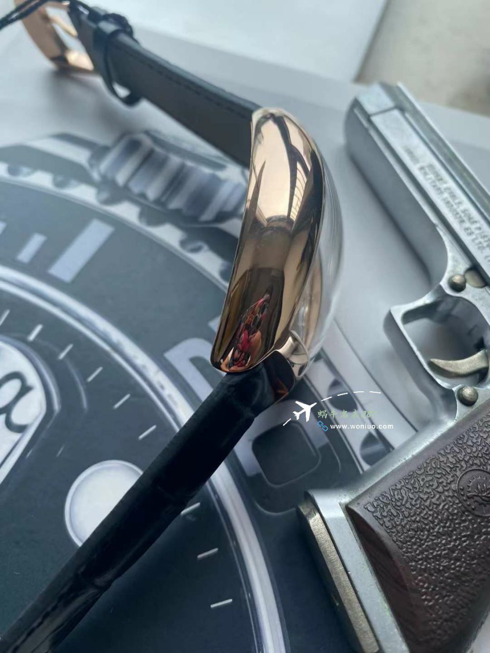  Video analysis Franck MullerCRAZY HOURS 系列8880 CH  top 复刻高仿乱跳时间玫瑰金 watchcase 黑色时标白盘 wrist watch  / FL082