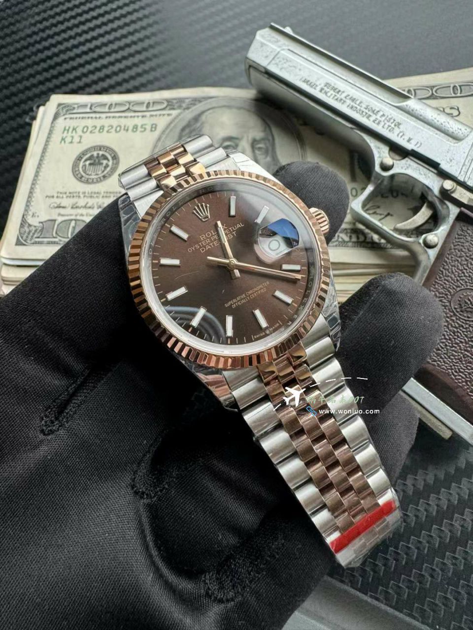  Video analysis  Rolex   Datejust 36毫米朱古力面一比一复刻高仿m126231-0043 wrist watch  / R853