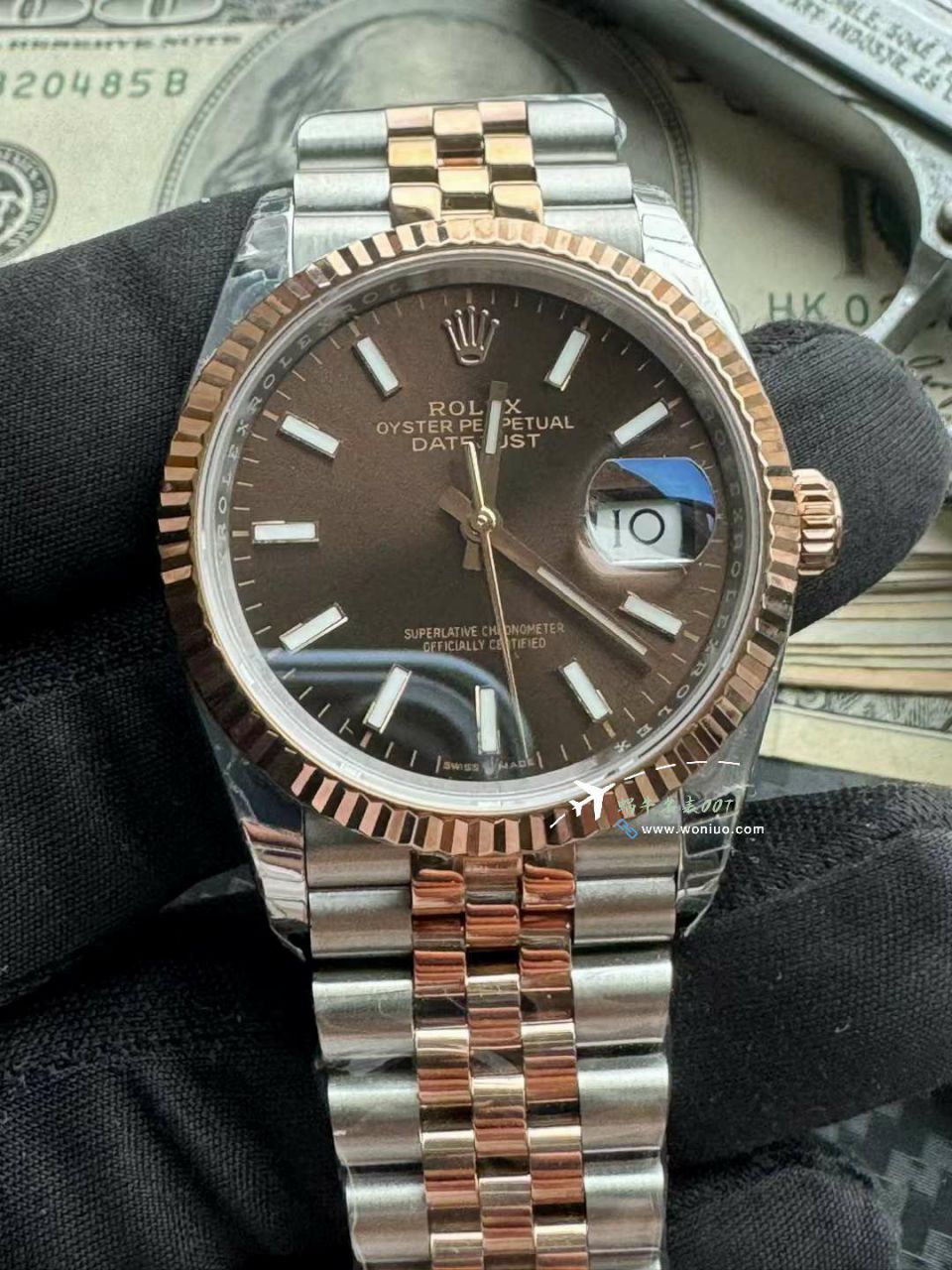  Video analysis  Rolex   Datejust 36毫米朱古力面一比一复刻高仿m126231-0043 wrist watch  / R853