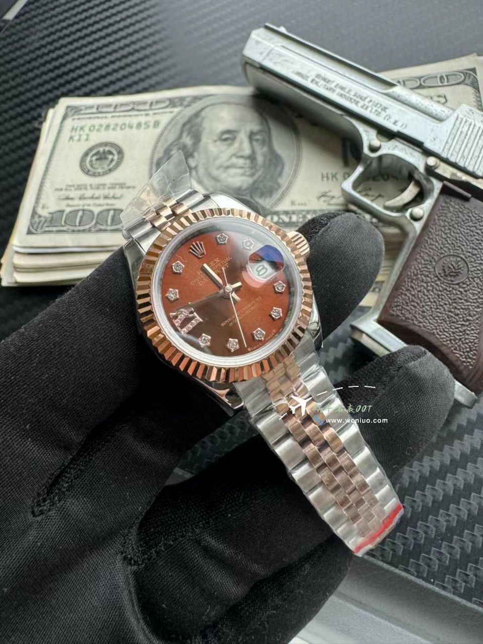  Rolex 女装  Datejust 28毫米m279171-0003复刻高仿巧克力色盘 wrist watch  / R855