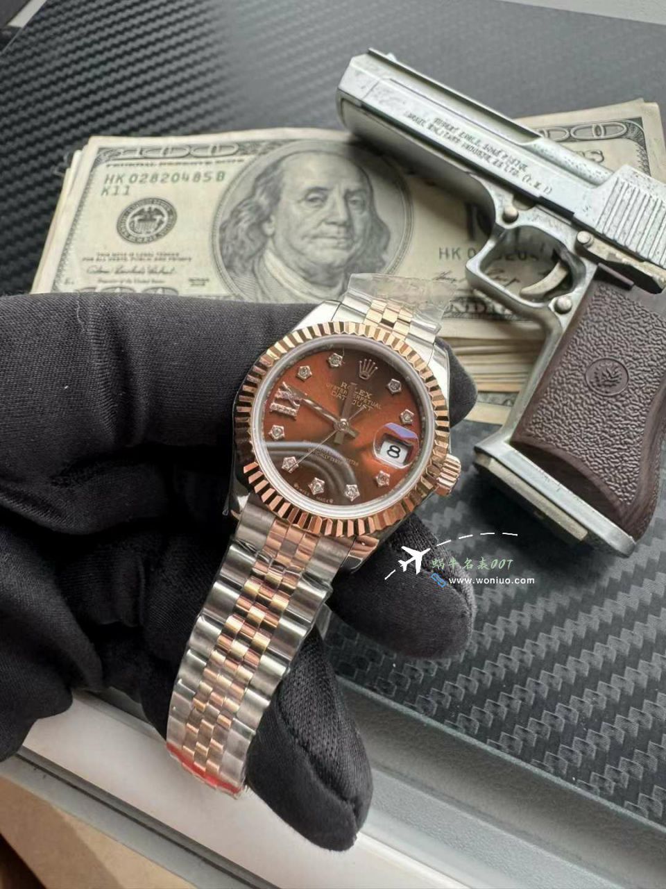  Rolex 女装  Datejust 28毫米m279171-0003复刻高仿巧克力色盘 wrist watch  / R855