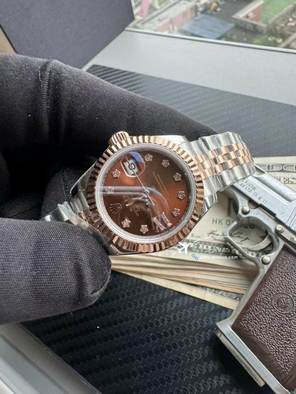  Rolex 女装  Datejust 28毫米m279171-0003复刻高仿巧克力色盘 wrist watch  / R855
