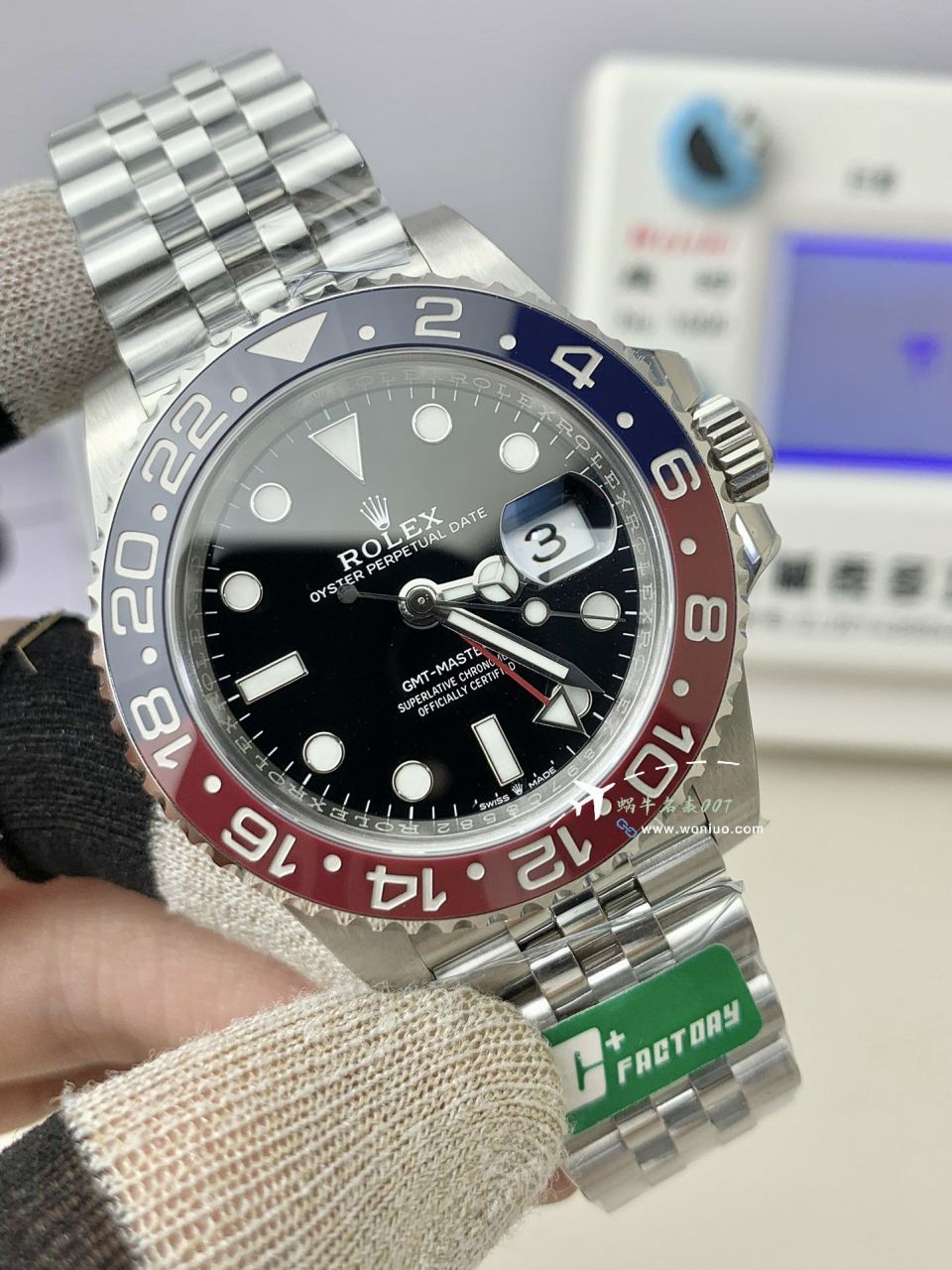  Video analysis  top 复刻C+V3 Rolex  GMT MASTER II高仿可乐圈m126710blro-0001 wrist watch  / R856