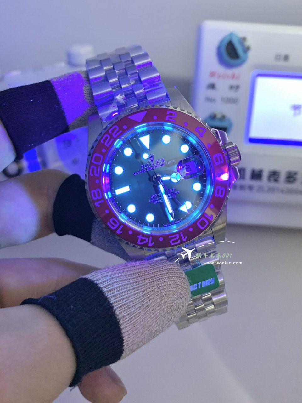  Video analysis  top 复刻C+V3 Rolex  GMT MASTER II高仿可乐圈m126710blro-0001 wrist watch  / R856