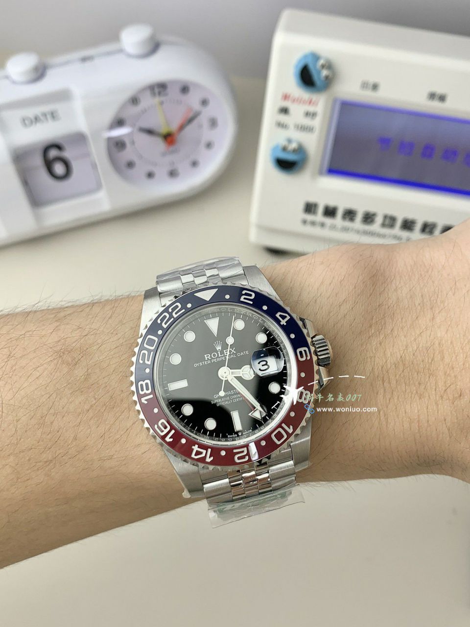  Video analysis  top 复刻C+V3 Rolex  GMT MASTER II高仿可乐圈m126710blro-0001 wrist watch  / R856