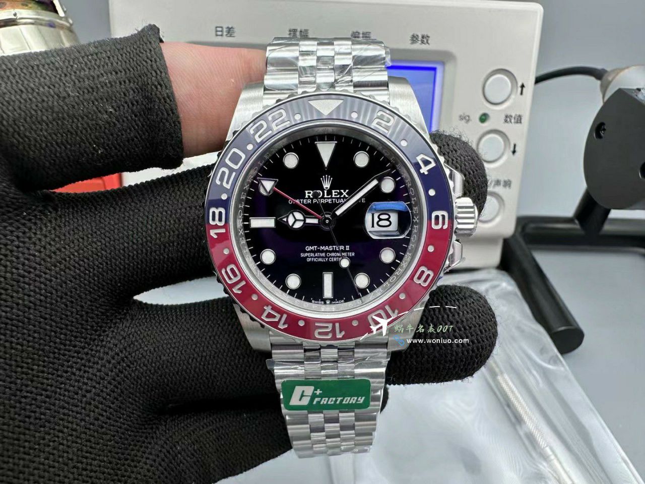  Video analysis  top 复刻C+V3 Rolex  GMT MASTER II高仿可乐圈m126710blro-0001 wrist watch  / R856