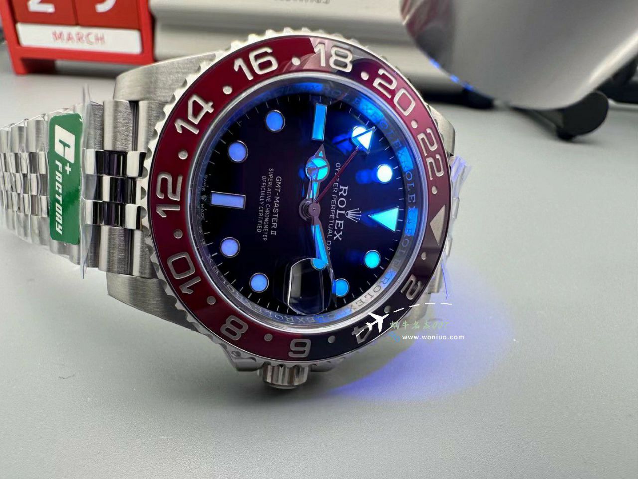  Video analysis  top 复刻C+V3 Rolex  GMT MASTER II高仿可乐圈m126710blro-0001 wrist watch  / R856