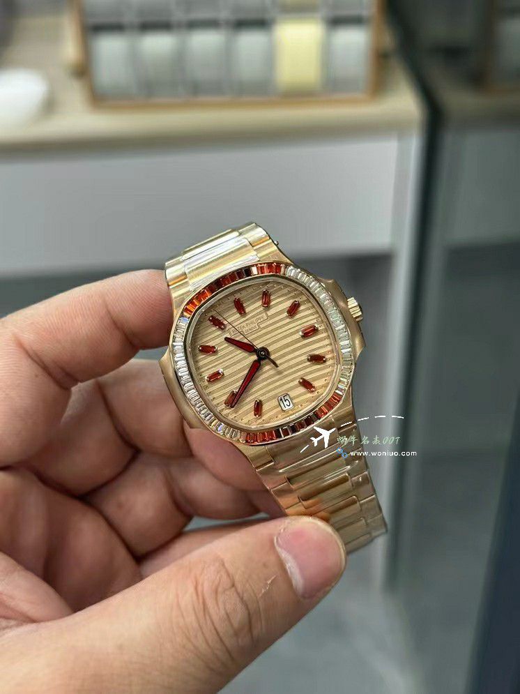 3K Factory  PATEK PHILIPPE 运动优雅一比一复刻高仿 Nautilus 女表7118/1300R-001 / BD392