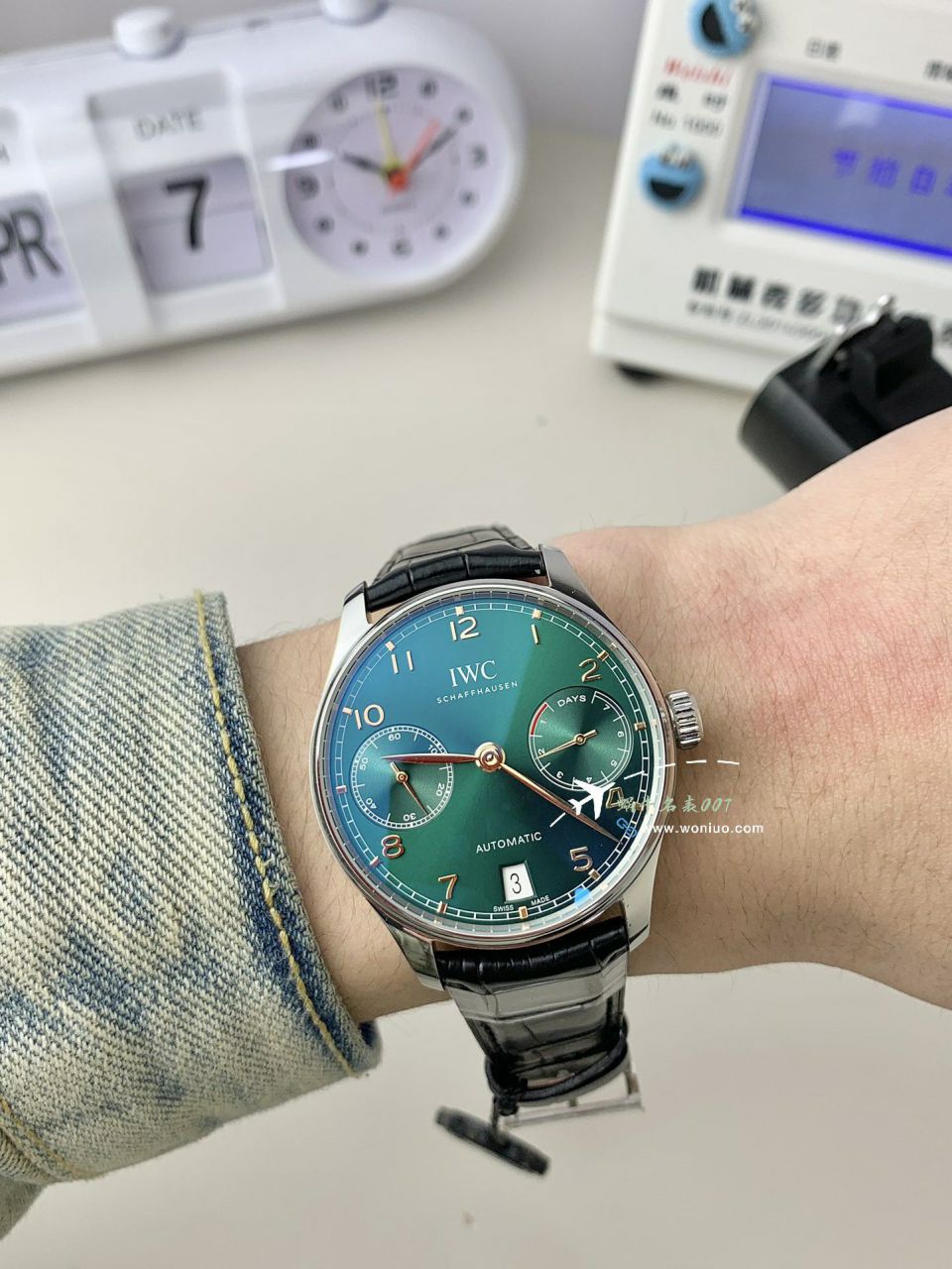 ZF IWC 复刻高仿葡七绿面葡萄牙系列IW500708 wrist watch (“科威特特别版”) / AP627