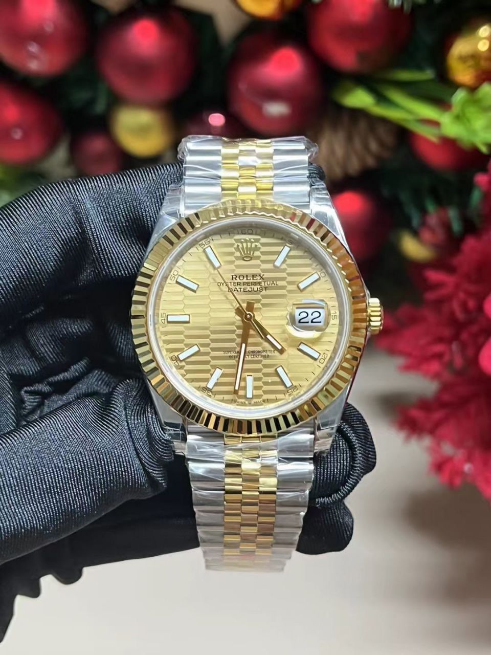 VS Rolex   Datejust 系列m126333-0022水波纹复刻高仿 wrist watch  / R856