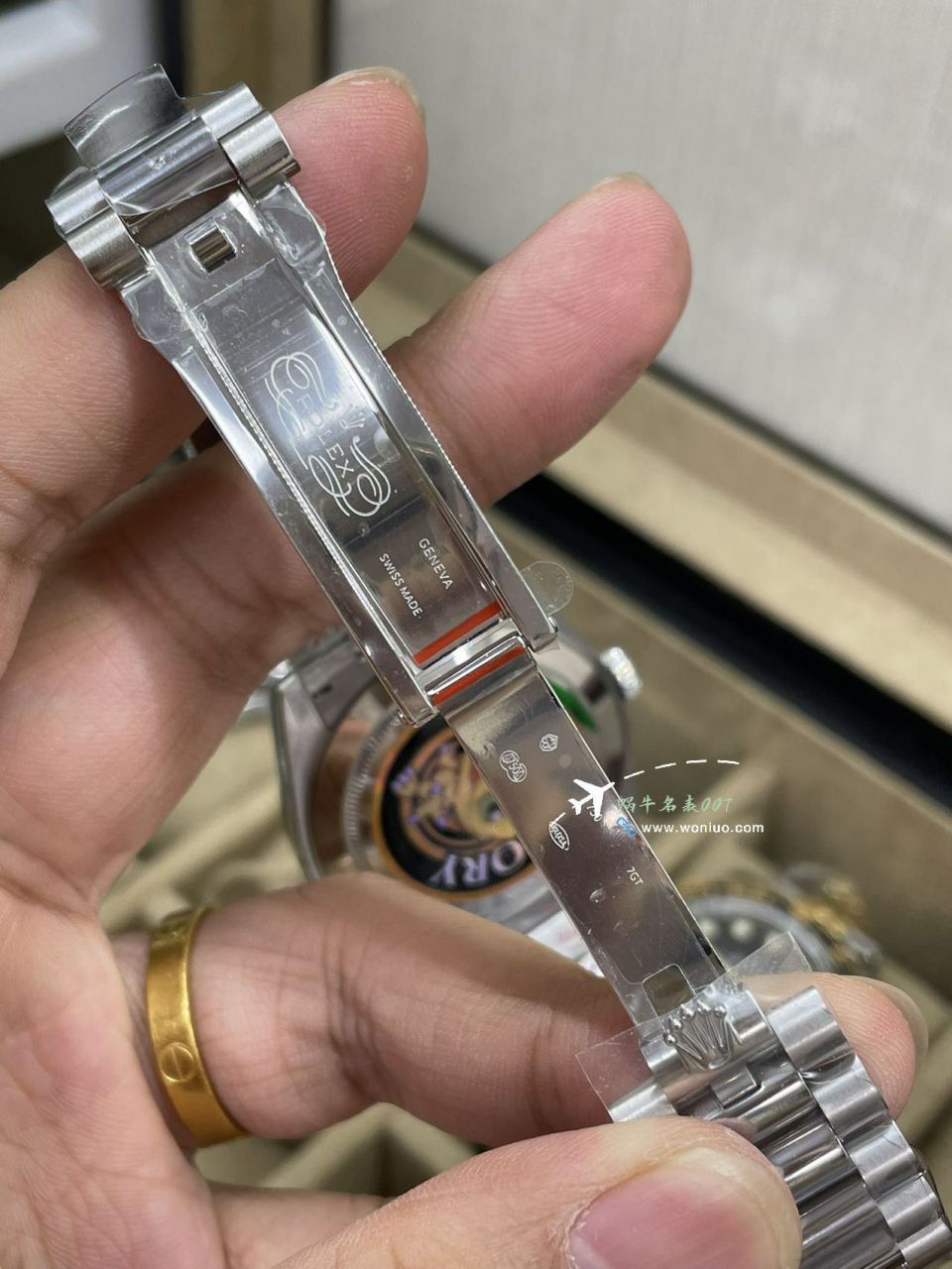QF Rolex DD Day-Date  Adding weight 版本复刻高仿罗马烟熏绿m228238-0069，渐变蓝m228236-0024，渐变灰m228235-0055 / R857