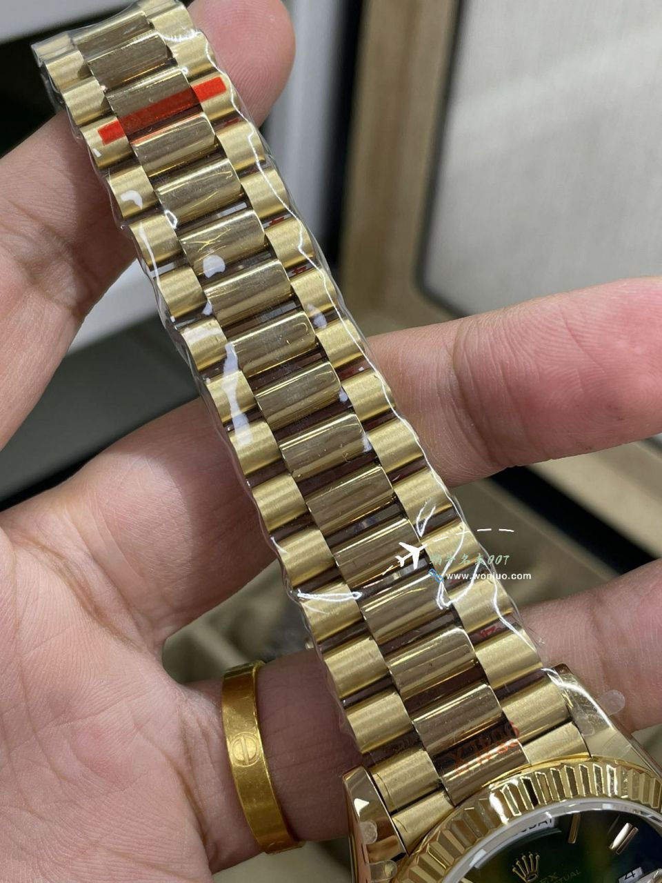 QF Rolex DD Day-Date  Adding weight 版本复刻高仿罗马烟熏绿m228238-0069，渐变蓝m228236-0024，渐变灰m228235-0055 / R857