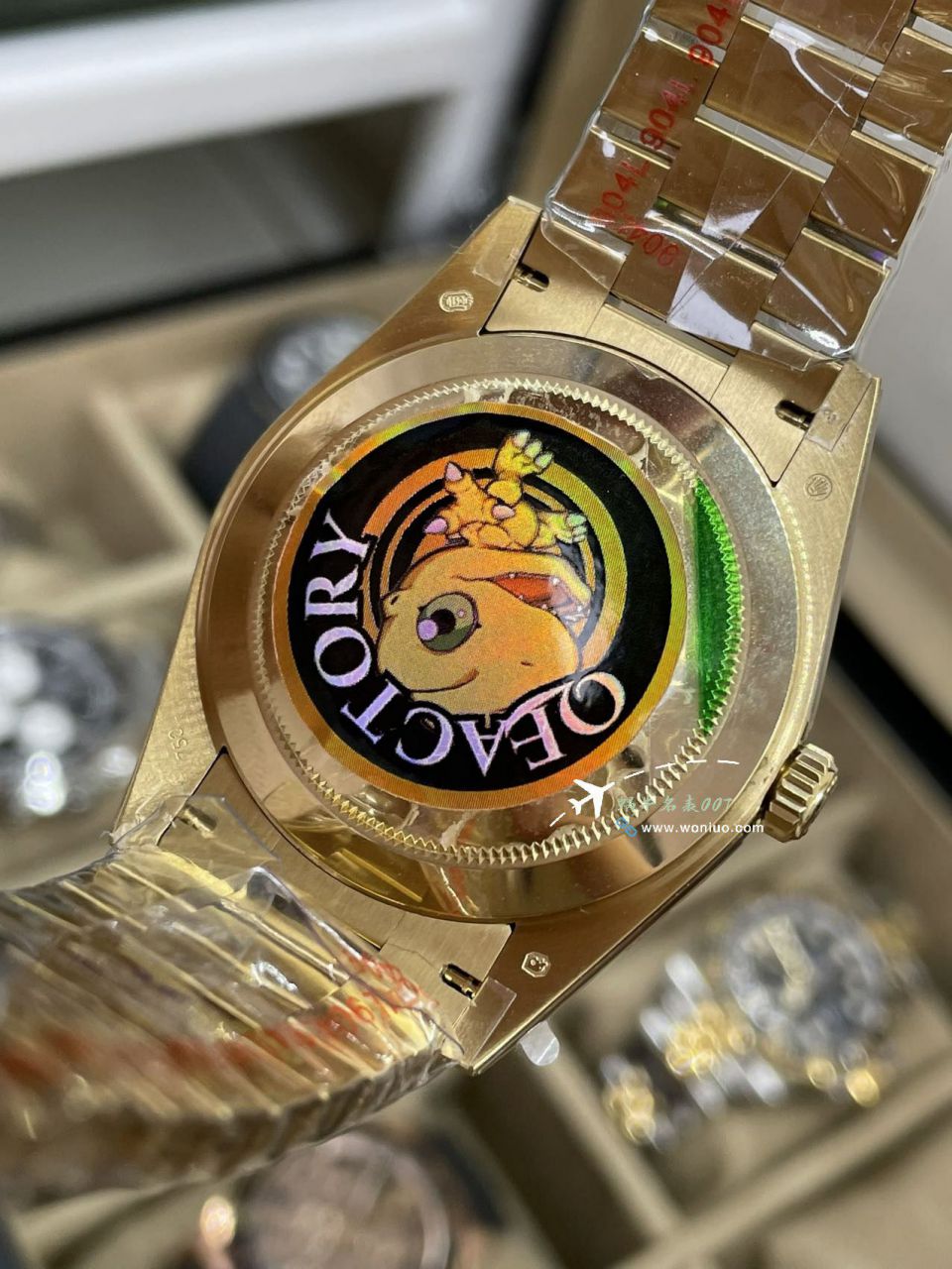 QF Rolex DD Day-Date  Adding weight 版本复刻高仿罗马烟熏绿m228238-0069，渐变蓝m228236-0024，渐变灰m228235-0055 / R857
