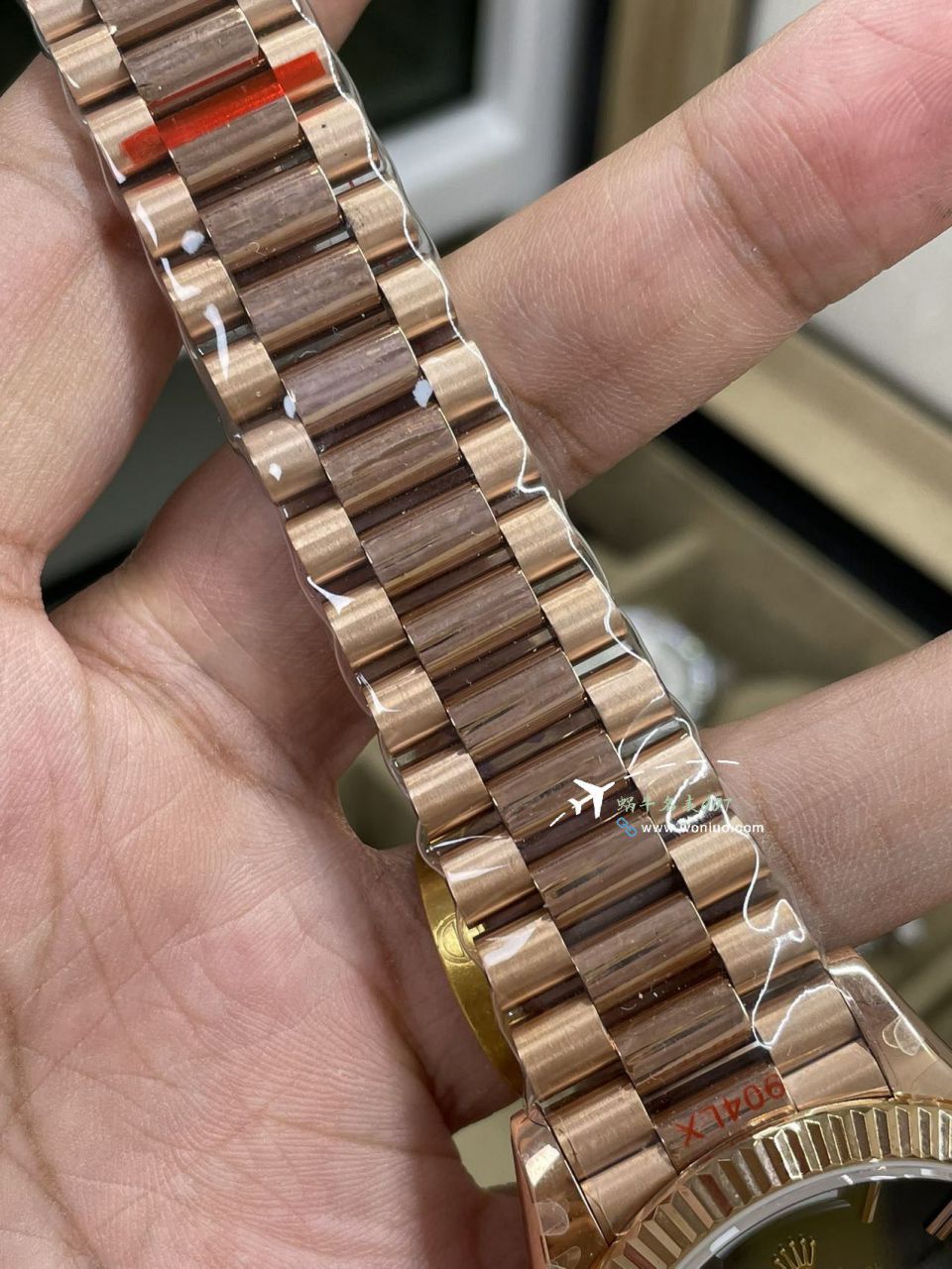 QF Rolex DD Day-Date  Adding weight 版本复刻高仿罗马烟熏绿m228238-0069，渐变蓝m228236-0024，渐变灰m228235-0055 / R857
