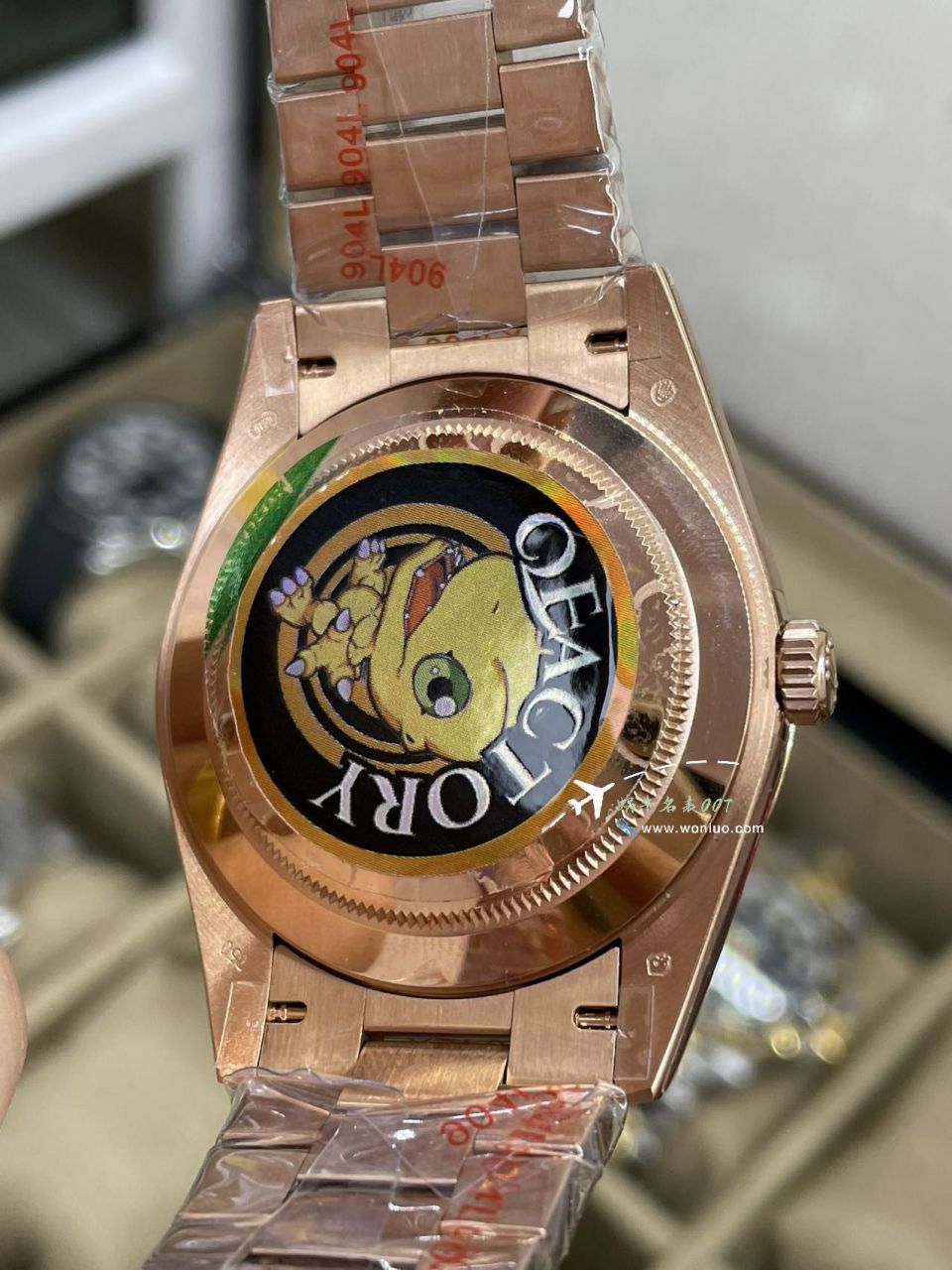 QF Rolex DD Day-Date  Adding weight 版本复刻高仿罗马烟熏绿m228238-0069，渐变蓝m228236-0024，渐变灰m228235-0055 / R857