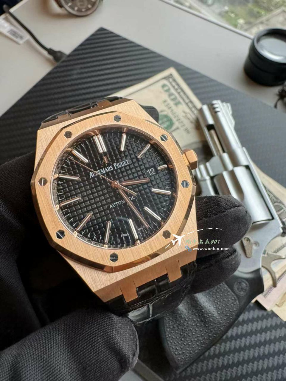 Video analysis APS Adding weight 版本Audemars Piguet 皇家橡树 Best 的复刻手表15400OR.OO.D002CR.01，15400OR.OO.D088CR.01 wrist watch  / AP277