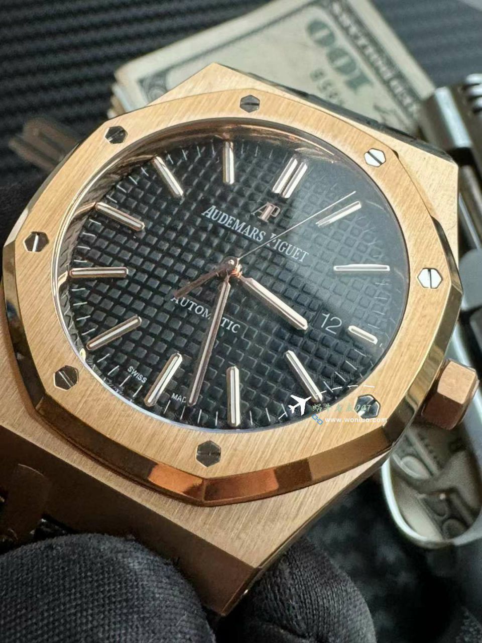  Video analysis APS Adding weight 版本Audemars Piguet 皇家橡树 Best 的复刻手表15400OR.OO.D002CR.01，15400OR.OO.D088CR.01 wrist watch  / AP277
