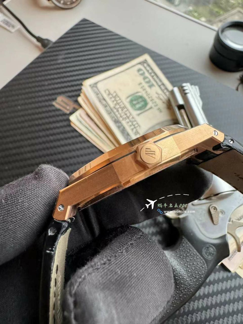  Video analysis APS Adding weight 版本Audemars Piguet 皇家橡树 Best 的复刻手表15400OR.OO.D002CR.01，15400OR.OO.D088CR.01 wrist watch  / AP277