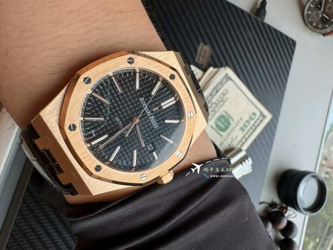  Video analysis APS Adding weight 版本Audemars Piguet 皇家橡树 Best 的复刻手表15400OR.OO.D002CR.01，15400OR.OO.D088CR.01 wrist watch  / AP277