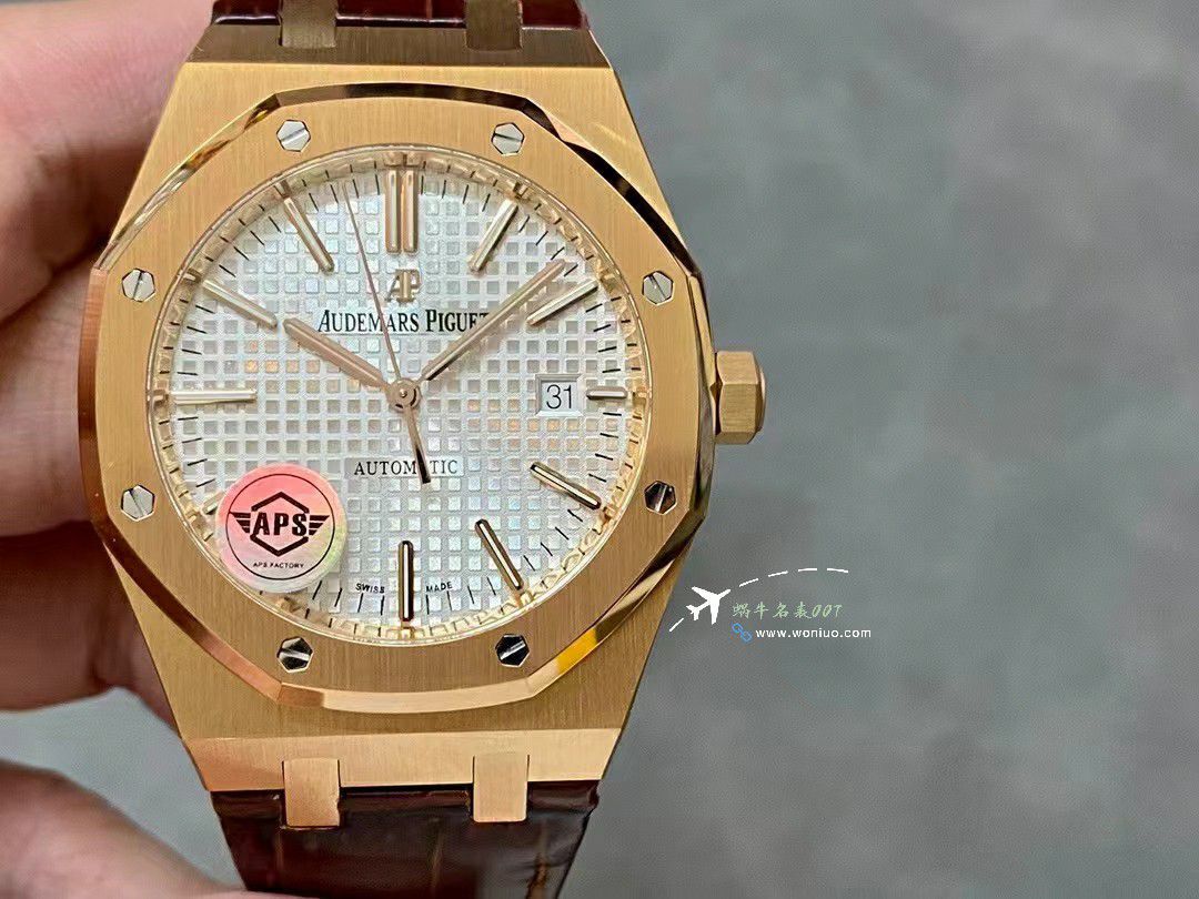  Video analysis APS Adding weight 版本Audemars Piguet 皇家橡树 Best 的复刻手表15400OR.OO.D002CR.01，15400OR.OO.D088CR.01 wrist watch  / AP277