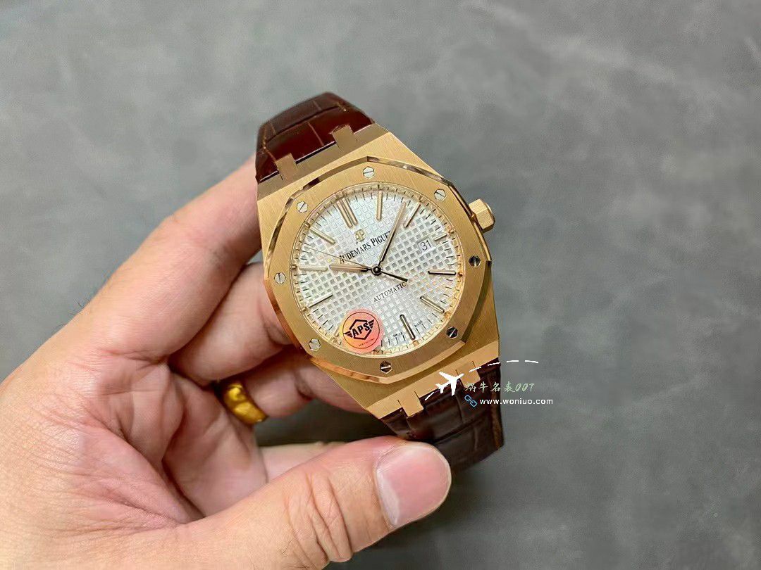  Video analysis APS Adding weight 版本Audemars Piguet 皇家橡树 Best 的复刻手表15400OR.OO.D002CR.01，15400OR.OO.D088CR.01 wrist watch  / AP277
