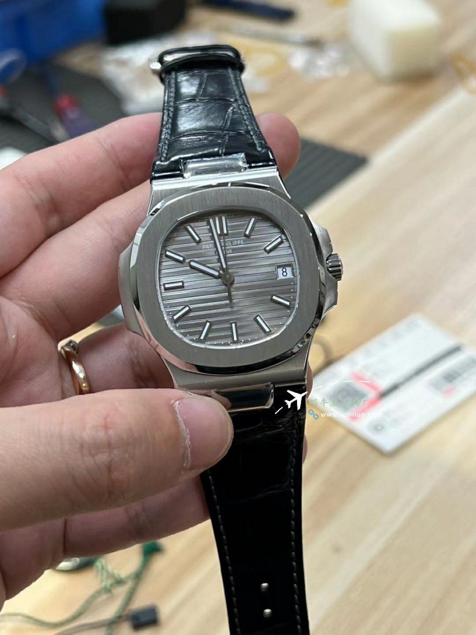  Video analysis 3K一体机 PATEK PHILIPPE 运动优雅 Nautilus 复刻高仿5711/1A 010 wrist watch  / bd393
