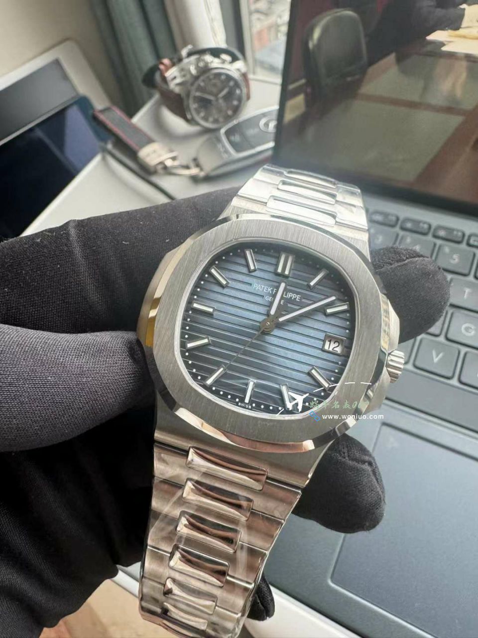 3K Factory  Nautilus 一体机一比一超A高仿复刻手表 PATEK PHILIPPE 5811/1G-001 wrist watch  / BD376