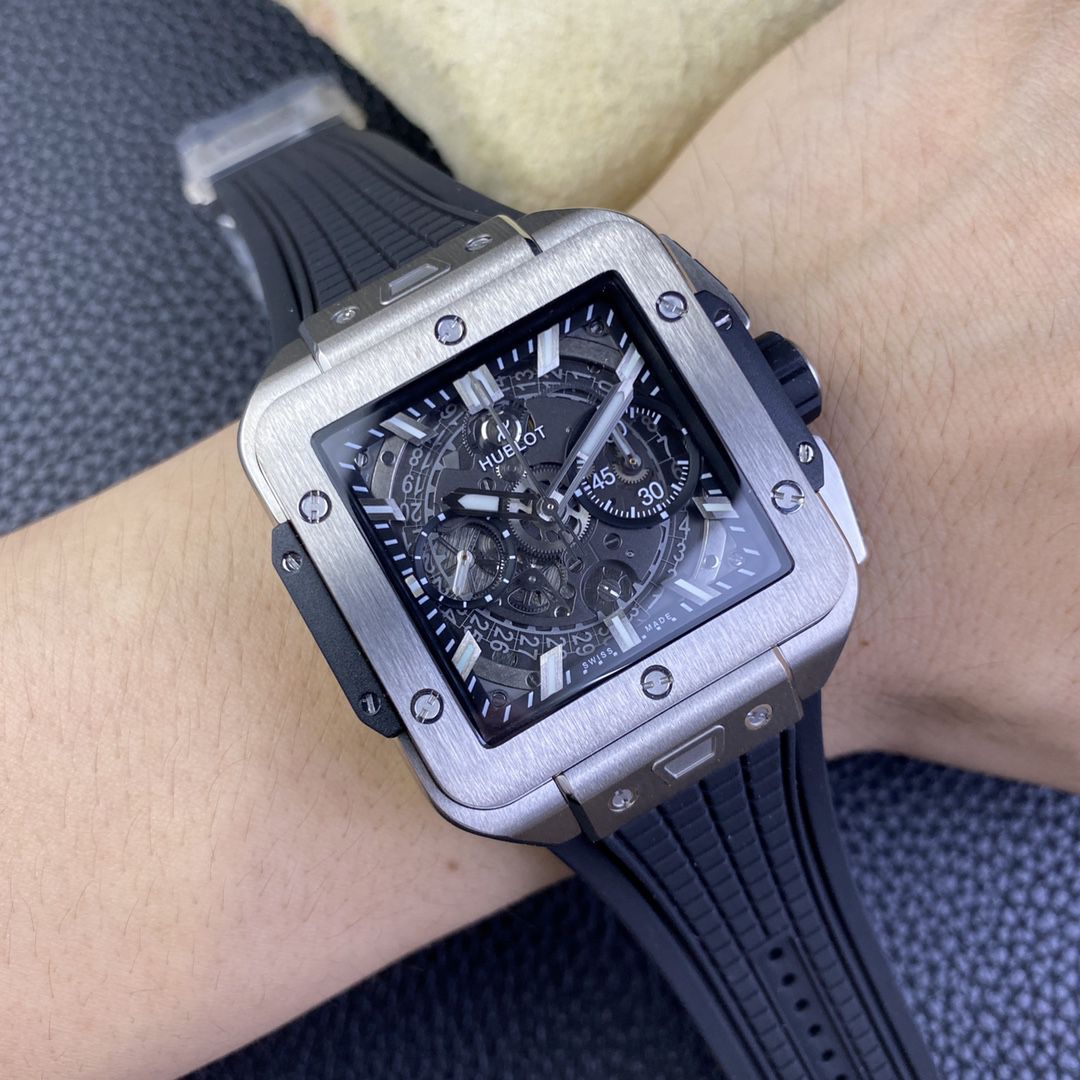 BBF hublot SQUARE BANG UNICO方形一比一复刻高仿表821.OX.0180.RX，821.OM.0180.RX，821.NM.0170.RX，821.NX.0170.RX / YB131