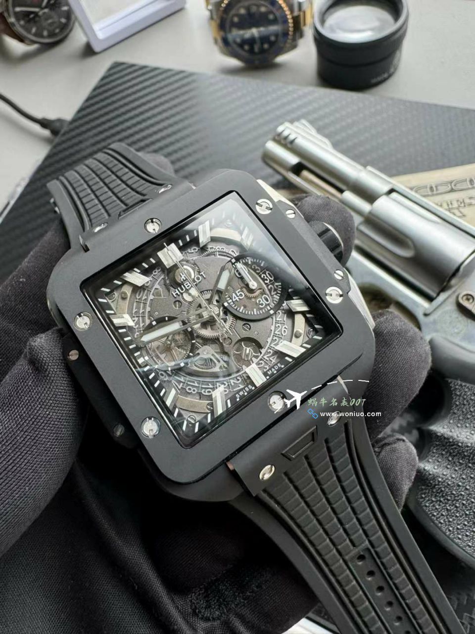 BBF hublot 恒宝SQUARE BANG UNICO Composite 821.CI.0170.RX超A复刻高仿 wrist watch  / YB132
