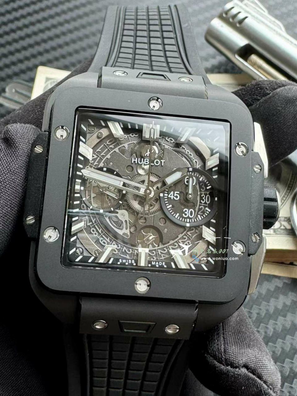 BBF hublot 恒宝SQUARE BANG UNICO Composite 821.CI.0170.RX超A复刻高仿 wrist watch  / YB132