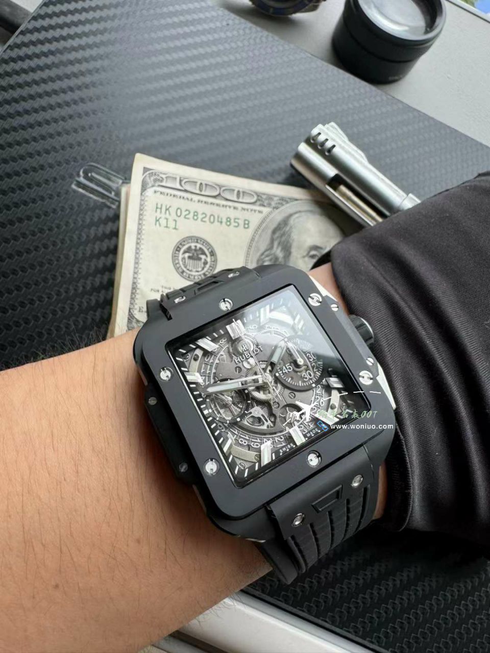 BBF hublot 恒宝SQUARE BANG UNICO Composite 821.CI.0170.RX超A复刻高仿 wrist watch  / YB132