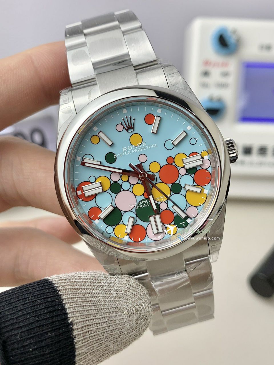 VS Rolex  oyster perpetual 动41毫米m124300-0008一比一复刻高仿气球泡泡手表 / R858