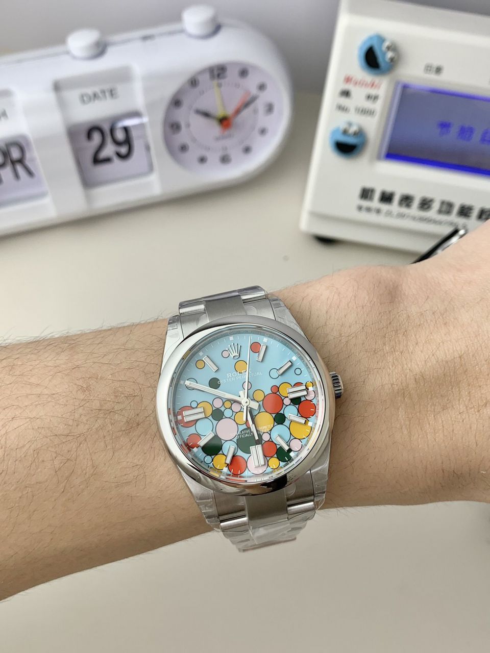 VS Rolex  oyster perpetual 动m124300-0002 wrist watch 41毫米一比一高仿黑恒动 / R859
