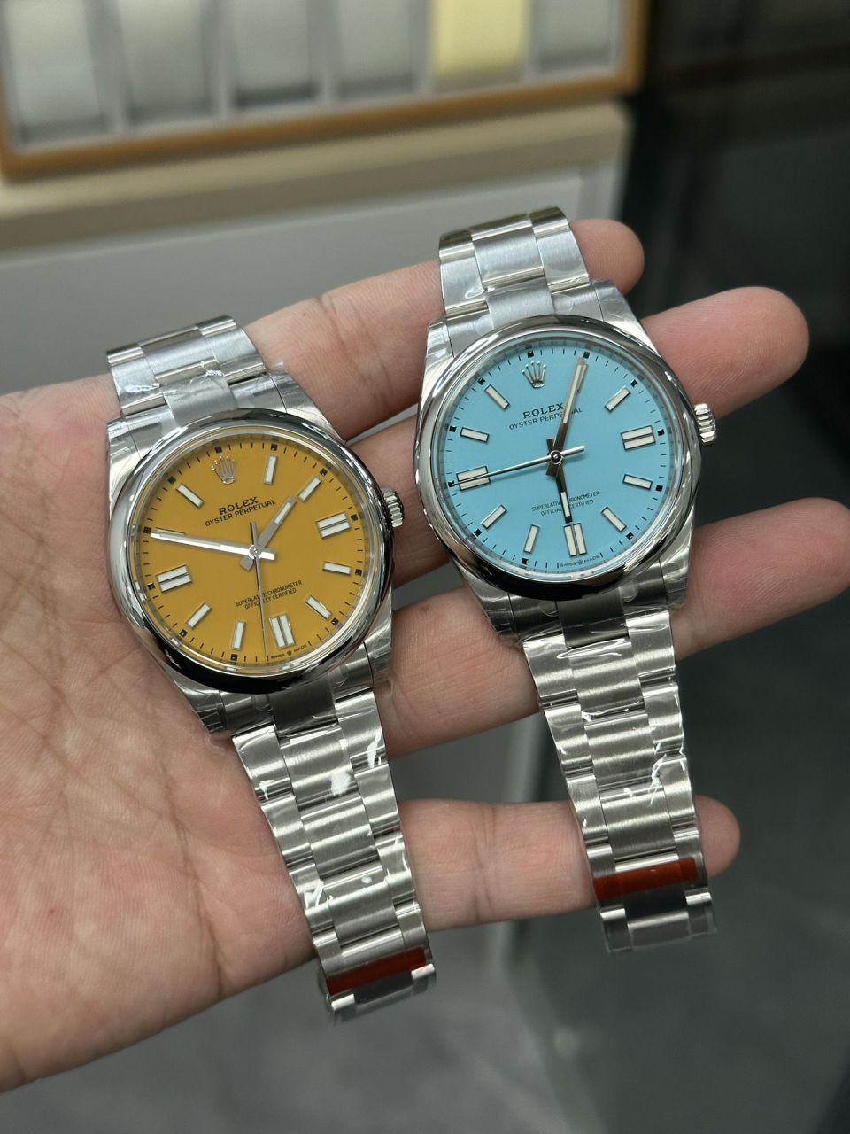 VS Rolex  oyster perpetual 动m124300-0002 wrist watch 41毫米一比一高仿黑恒动 / R859