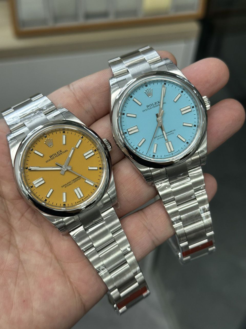 VS Rolex  oyster perpetual 动m124300-0002 wrist watch 41毫米一比一高仿黑恒动 / R859