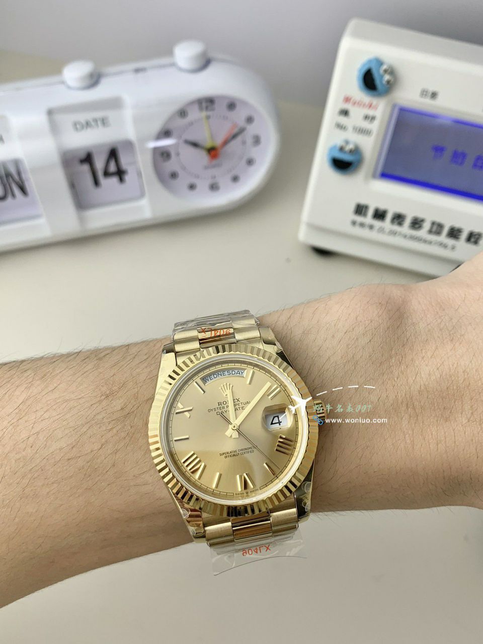 GMV3 Rolex  Adding weight DD Day-Date 型177g top 复刻高仿m228238-0061，m228235-0003 wrist watch  / R862