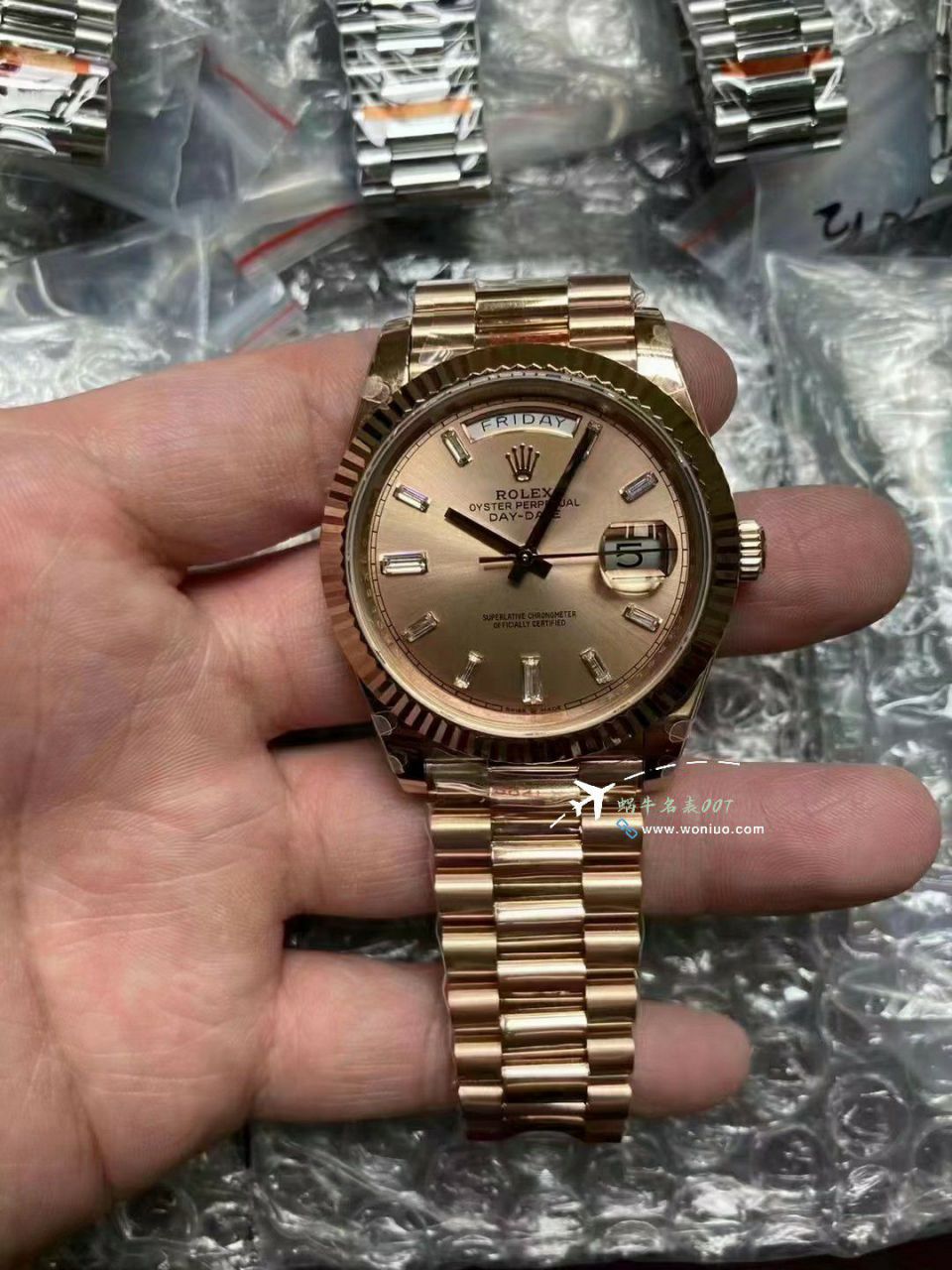 GMV3 Rolex  Adding weight DD Day-Date 型177g top 复刻高仿m228238-0061，m228235-0003 wrist watch  / R862