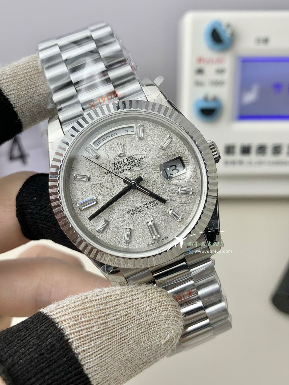 GM Rolex  Day-Date 型系列m228239-0055 wrist watch V3 Adding weight DD陨石盘 top 复刻手表 / R963