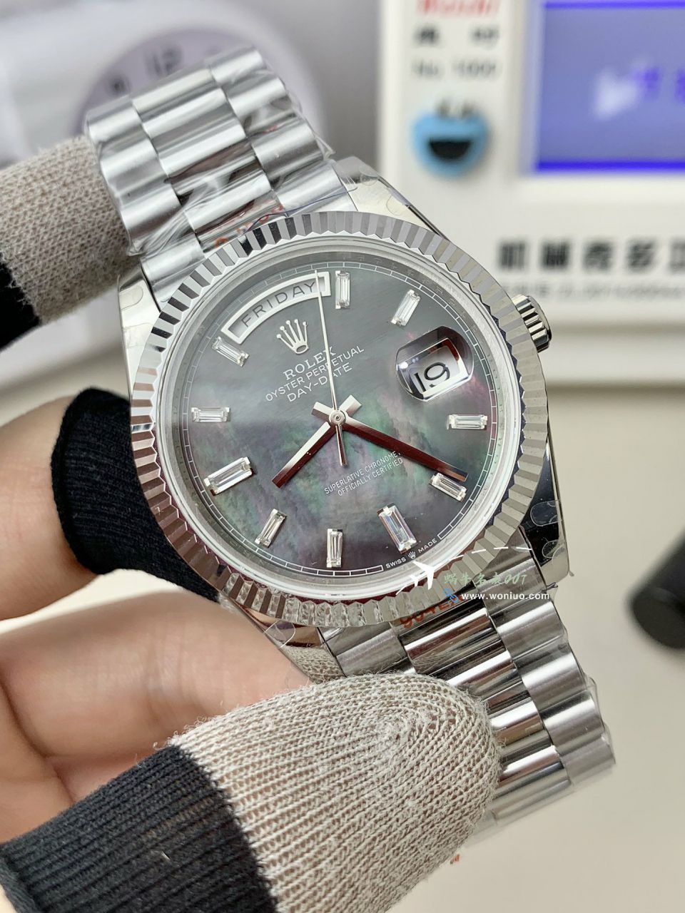 GM Rolex  Day-Date 型系列m228239-0055 wrist watch V3 Adding weight DD陨石盘 top 复刻手表 / R963