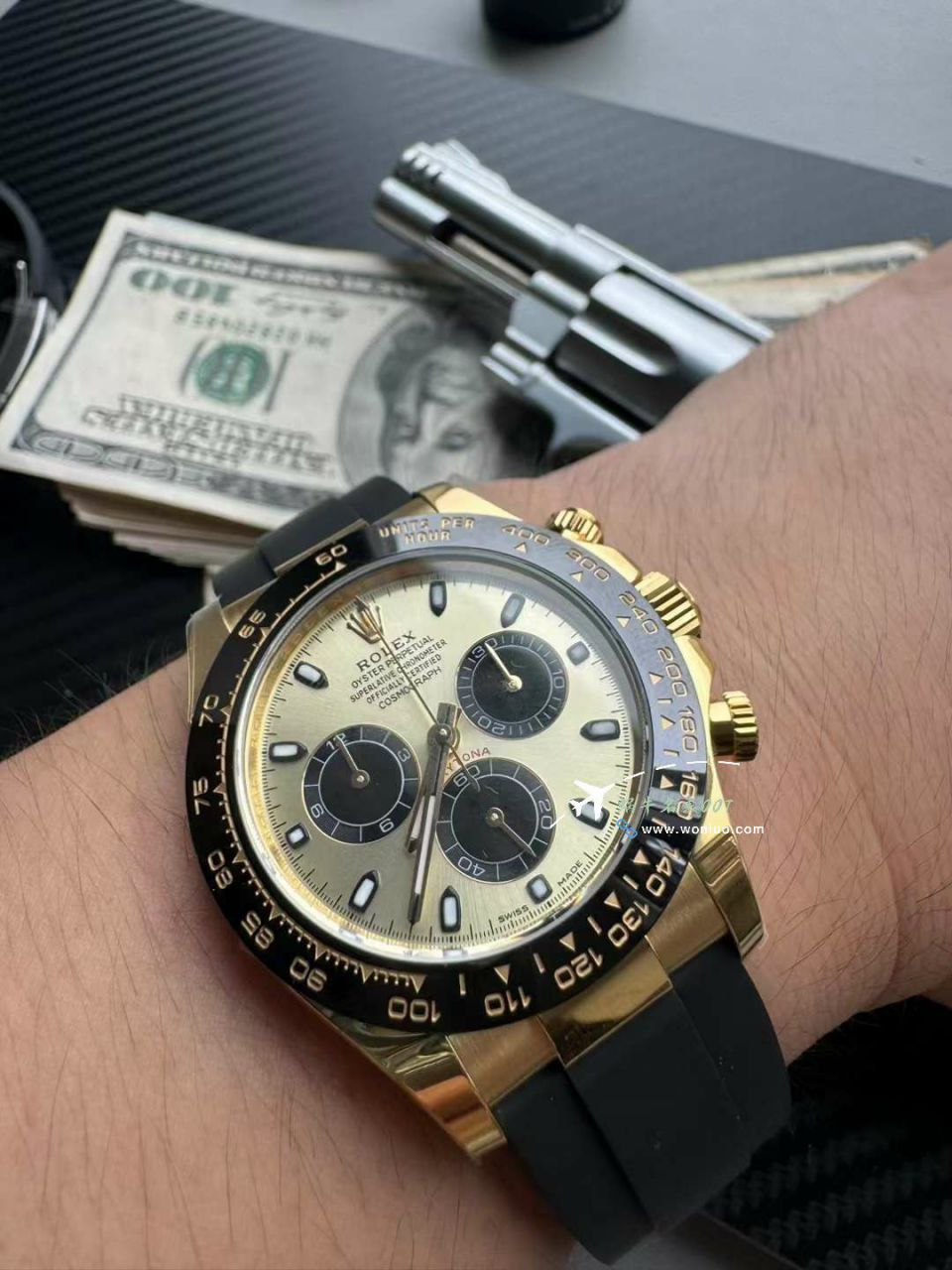  Video analysis  APS Adding weight 一比一复刻高仿 Rolex  Ditongna 水泥灰M116519ln-0027 / R865